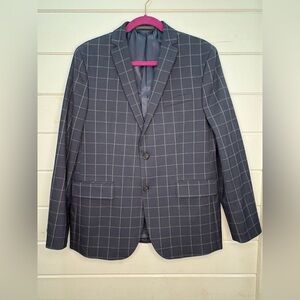 Lauren Ralph Lauren Boy Classic Fit Navy Windowpane Sport Coat size 20